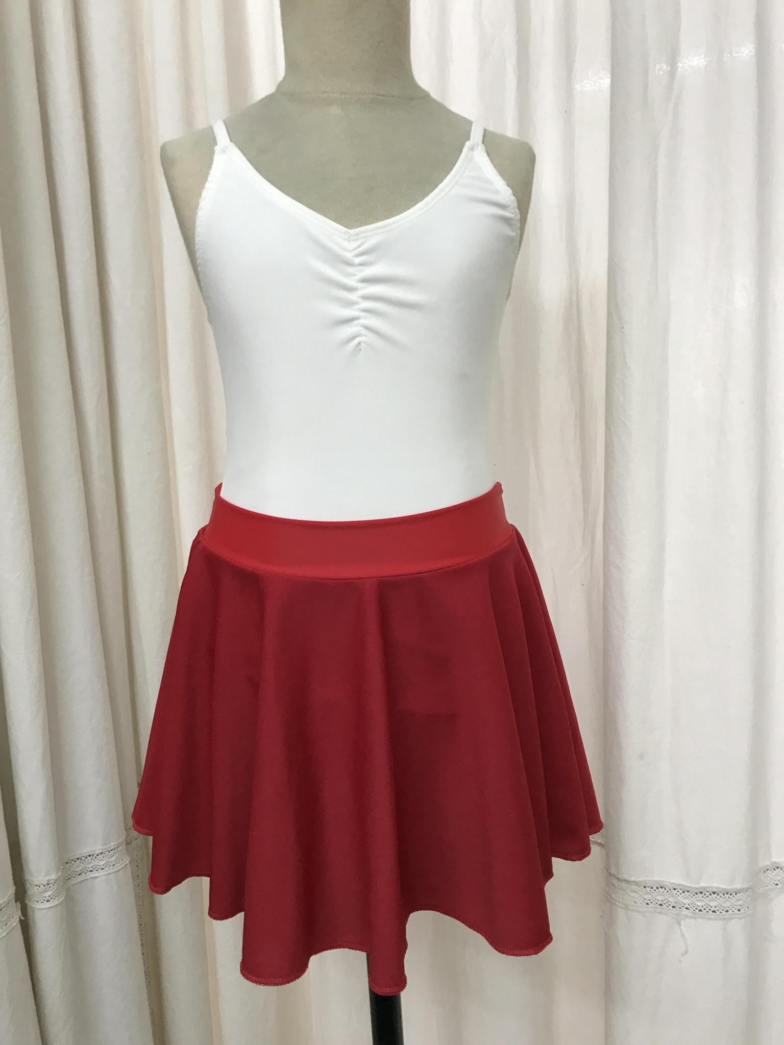 Malla lycra ballerina (bretel finito). Pollerin cerrado campana plato