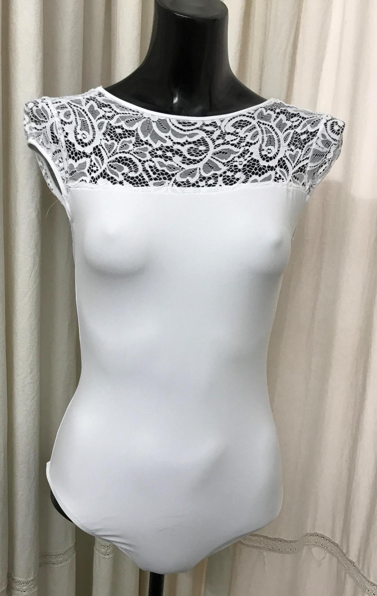 Malla Lycra combinada con encaje