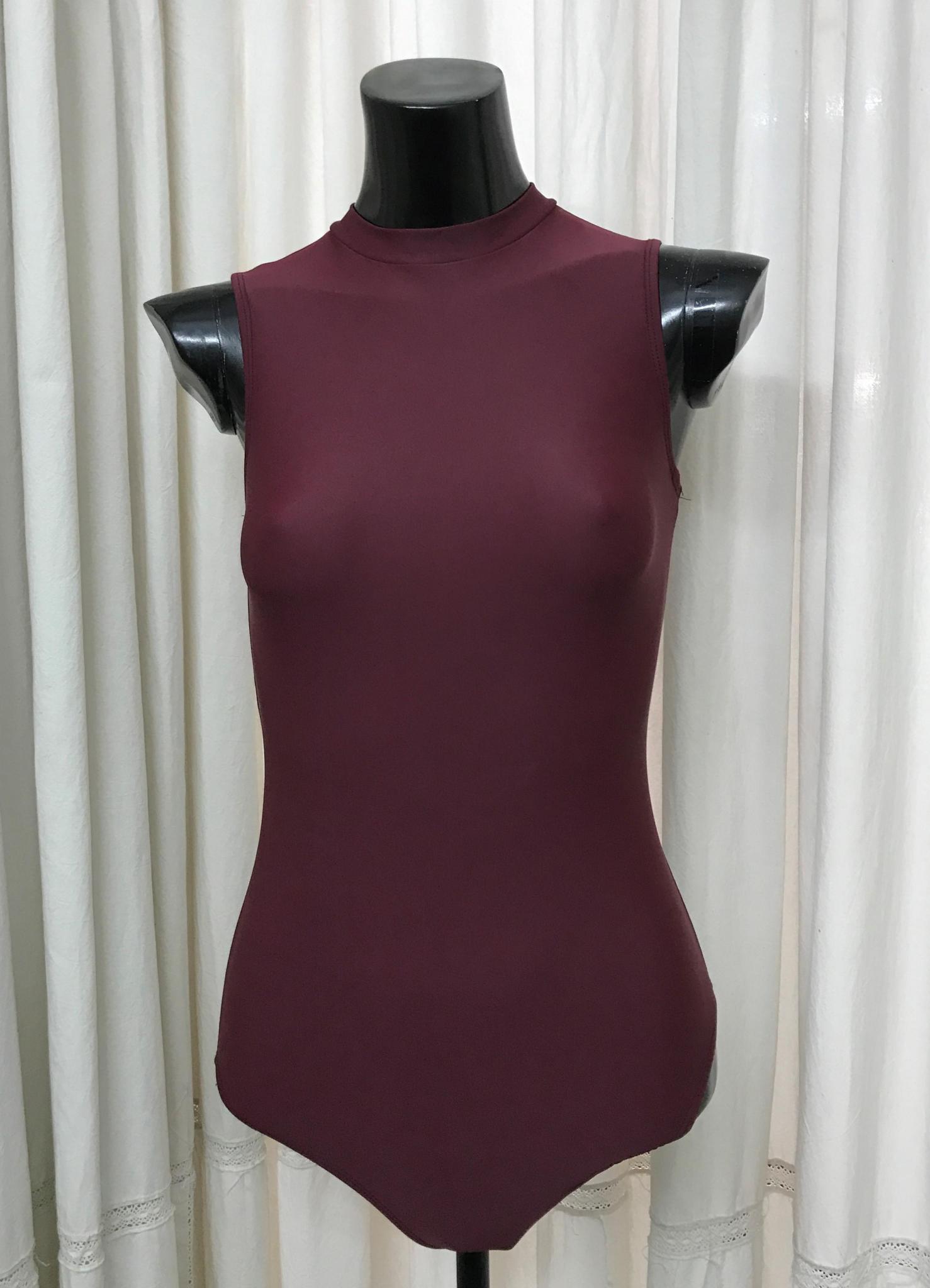 Malla Lycra sin mangas cuello mao