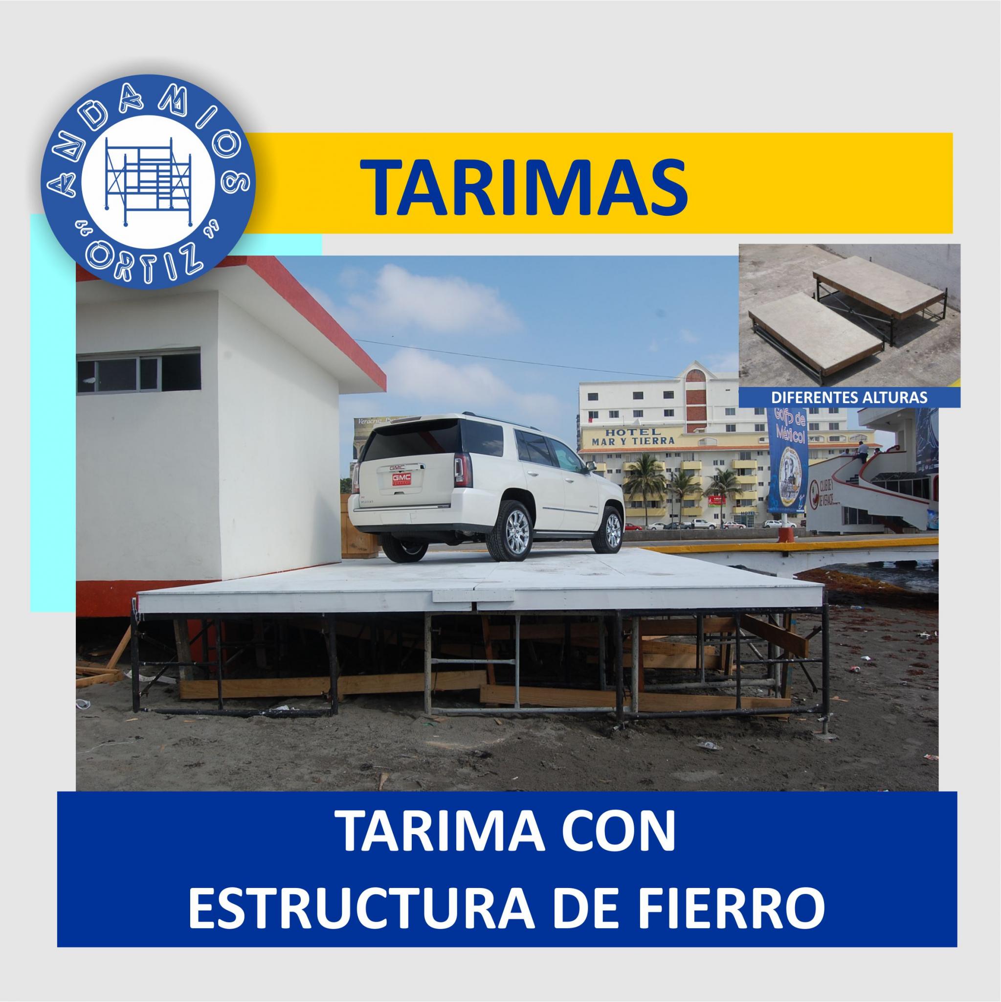 tarimas con estructura de fierro