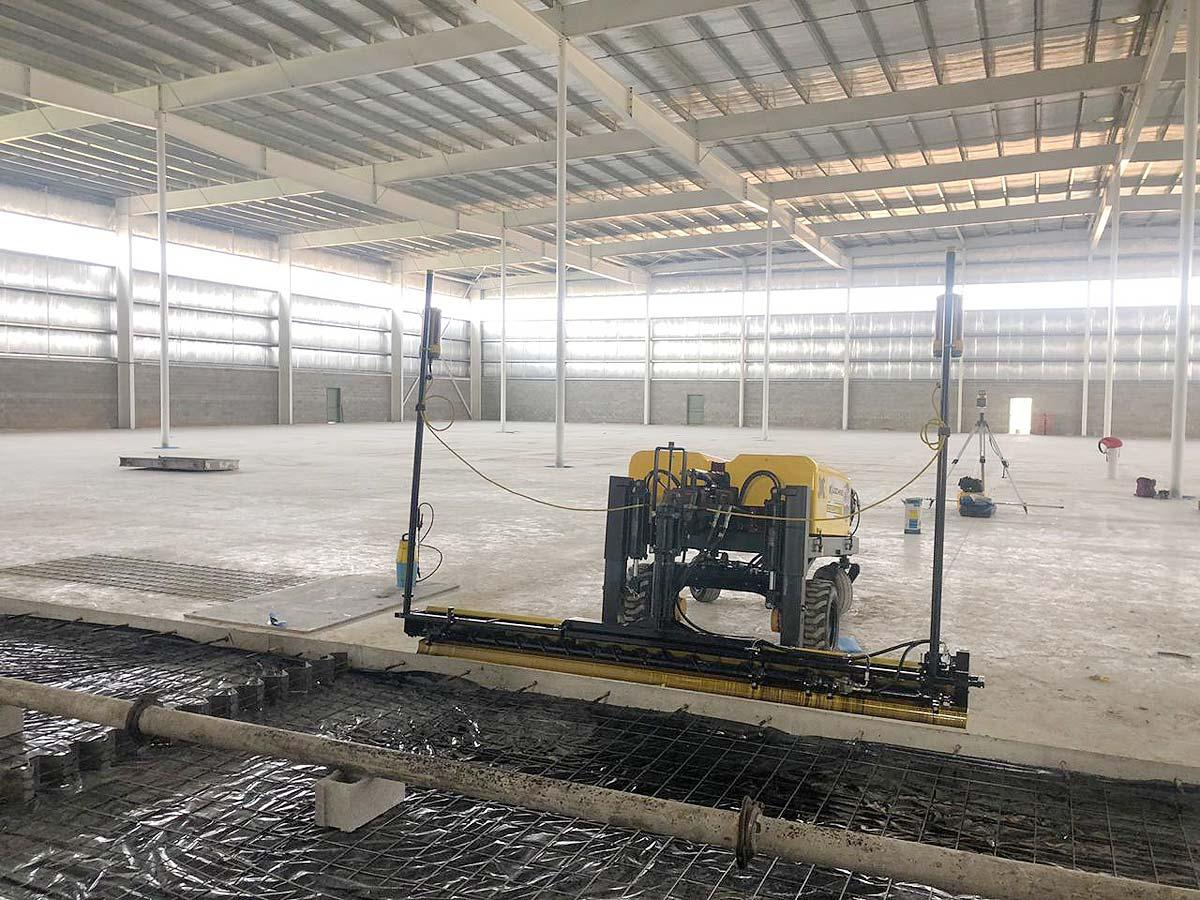 Desarrollo de pisos con tecnología Laser Screed para la nueva nave industrial