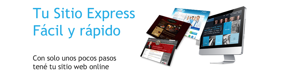 Con solo unos pocos tené tu sitio web online