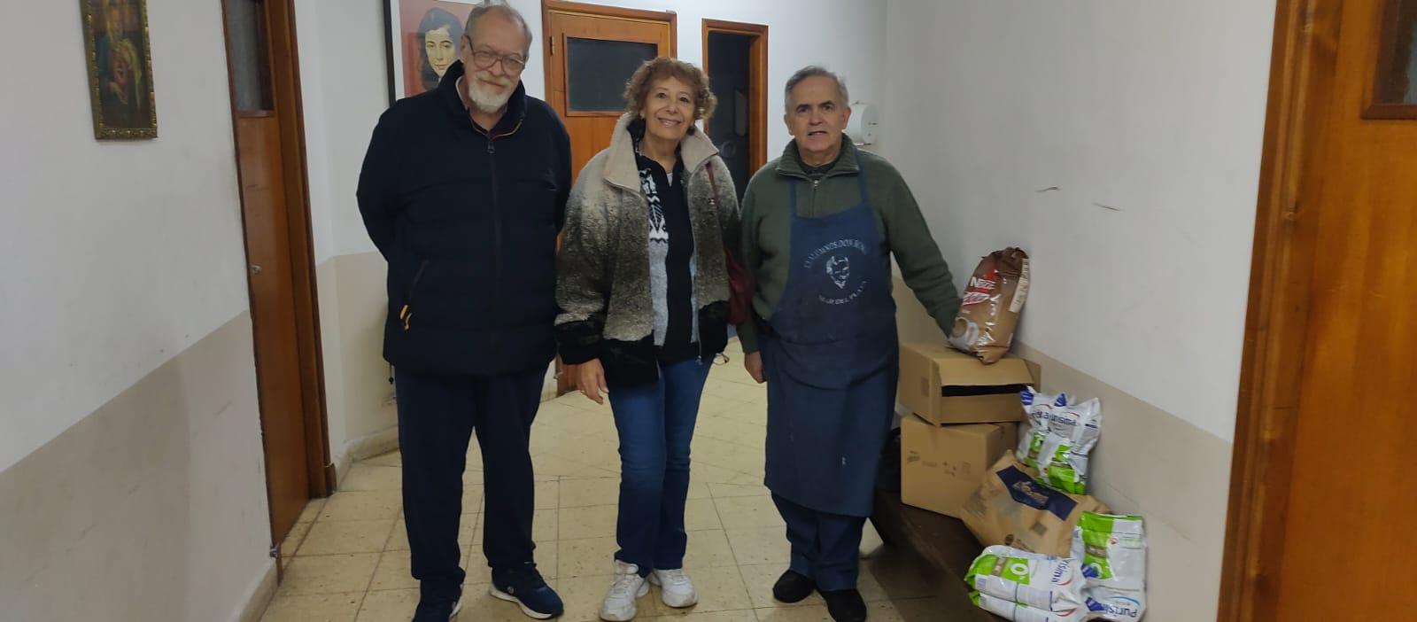 Al desayunador de la Parroquia Don Bosco, organizado por Caritas
