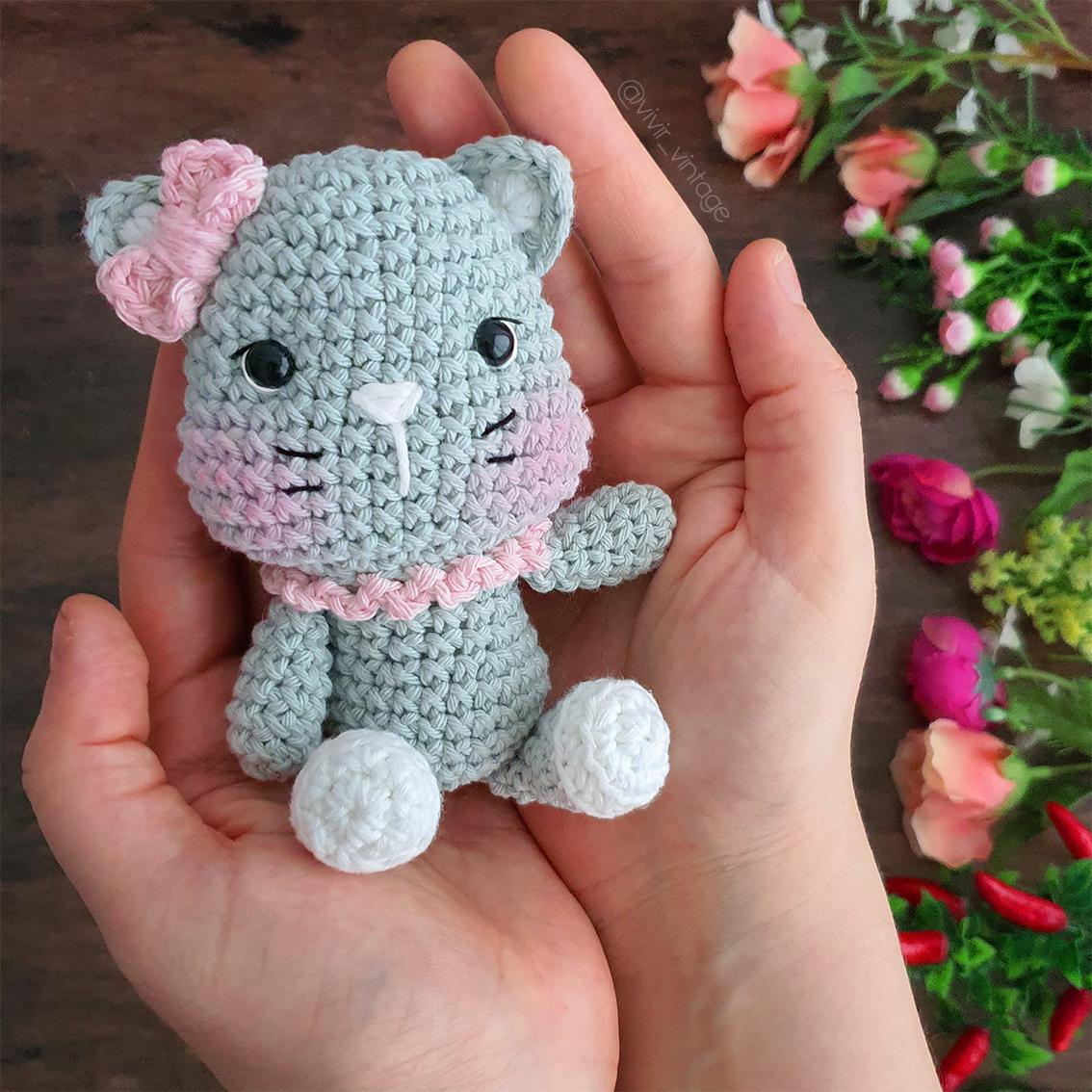 Como tejer gatita a crochet paso a paso en Español - Gatita Amigurumi