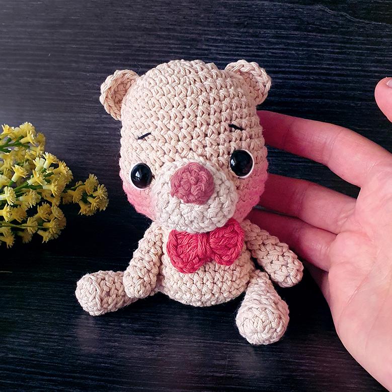 Mini OSITO amigurumi TUTORIAL paso a paso en español - osito tejido a crochet / ganchillo 