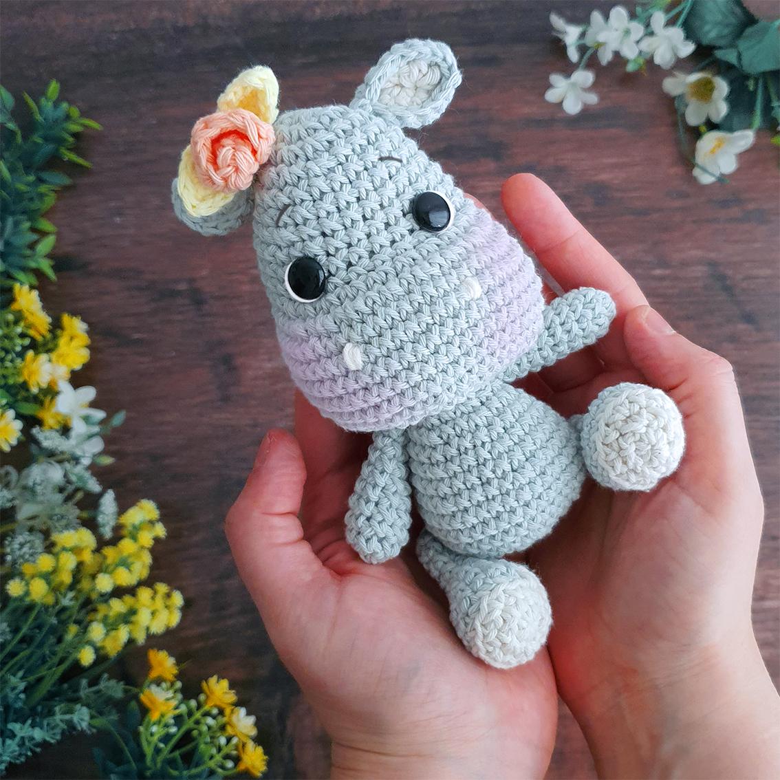 Patrón Gratuito Amigurumi Hipopótamo - Paso a paso (Incluye fototutorial) - Fácil, sencillo! ( Crochet, ganchillo)
