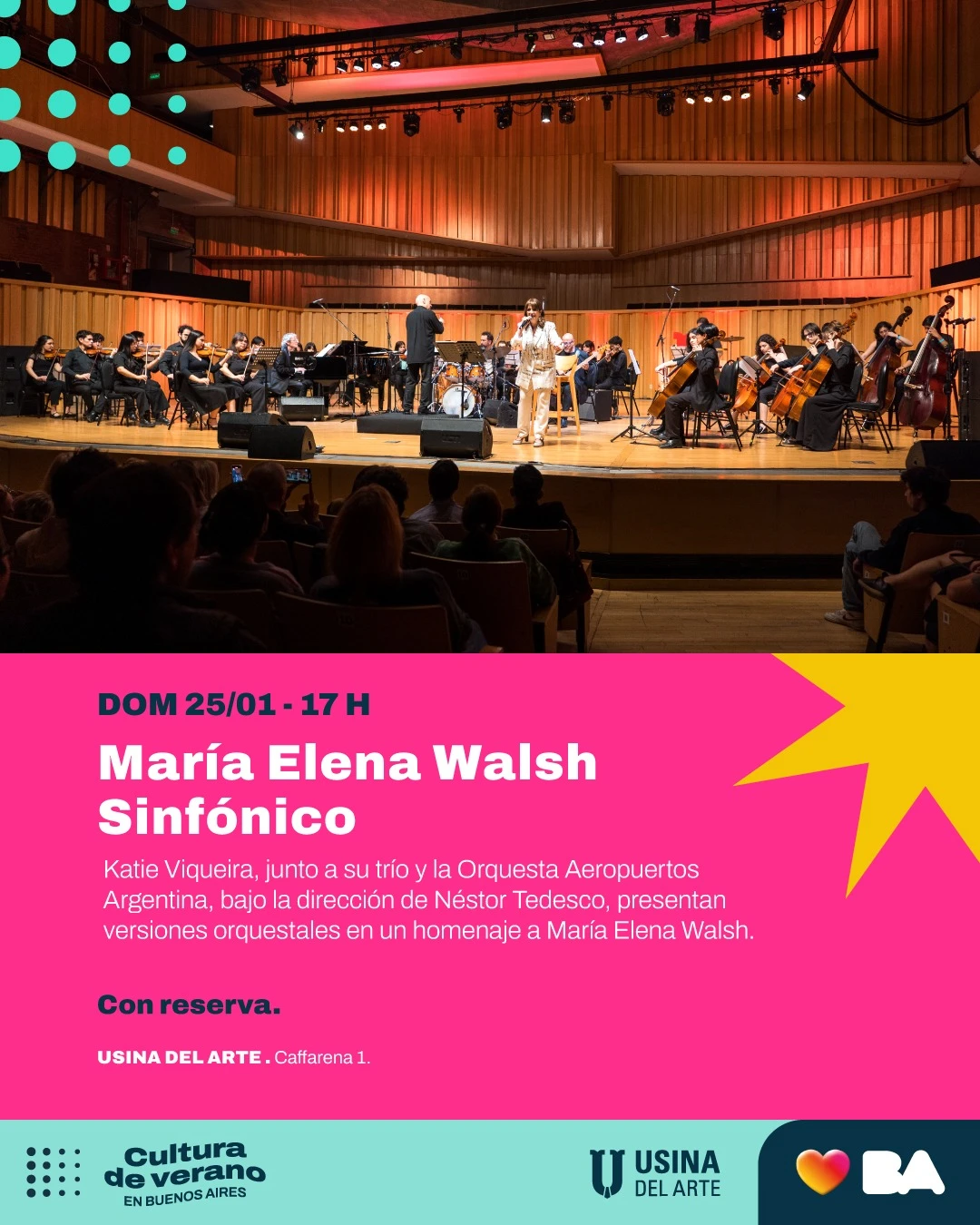 El sinfónico homenaje a María Elena Walsh inaugura la temporada 2026 en Usina del Arge