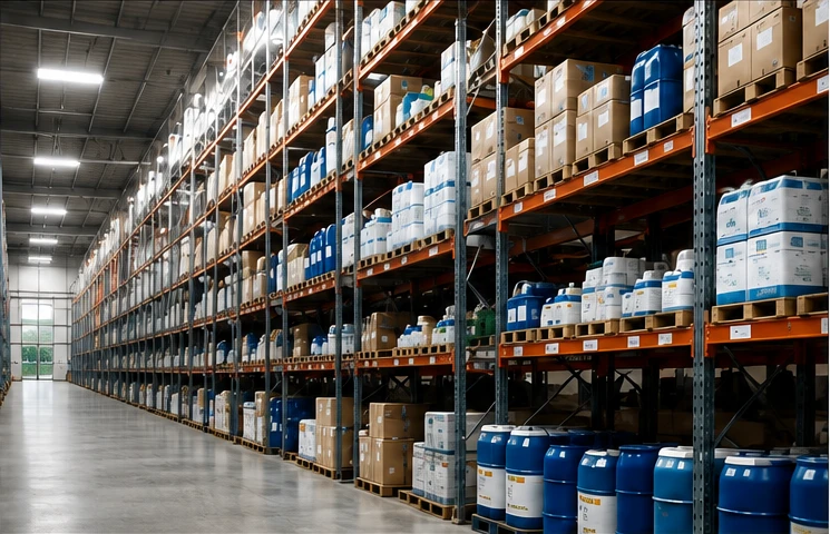 Procesos de fabricación química en planta