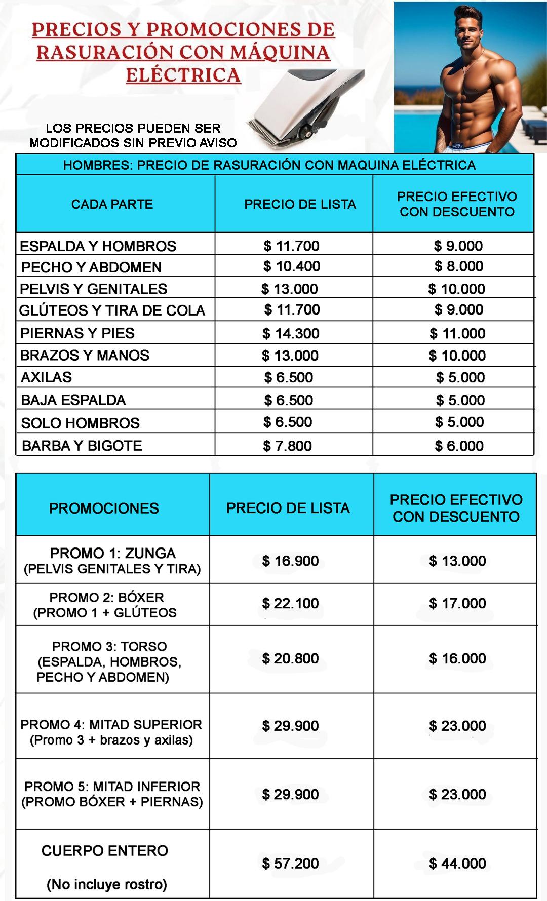 laser para hombres en caba