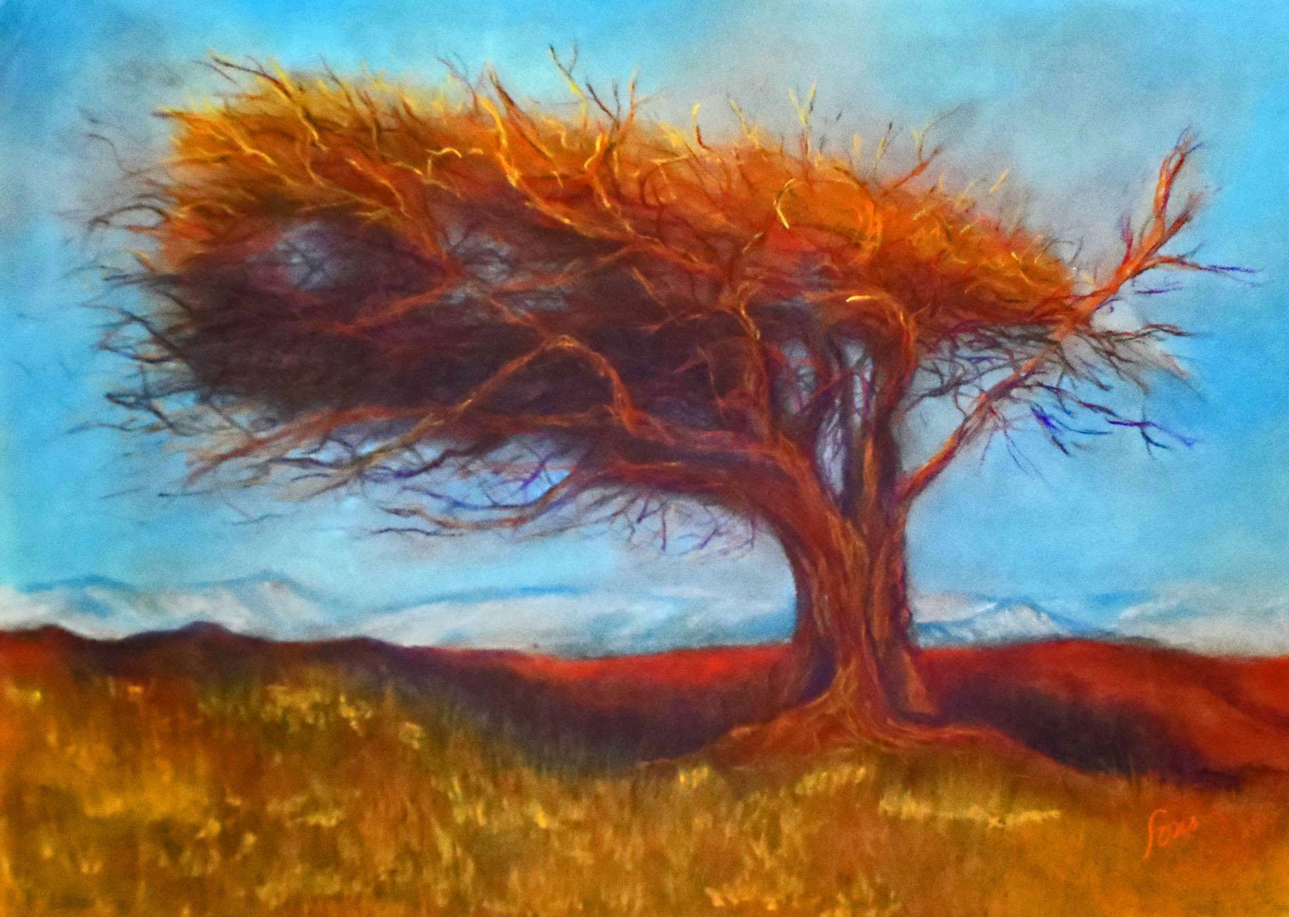 Pastel tiza, 50x70 cm.