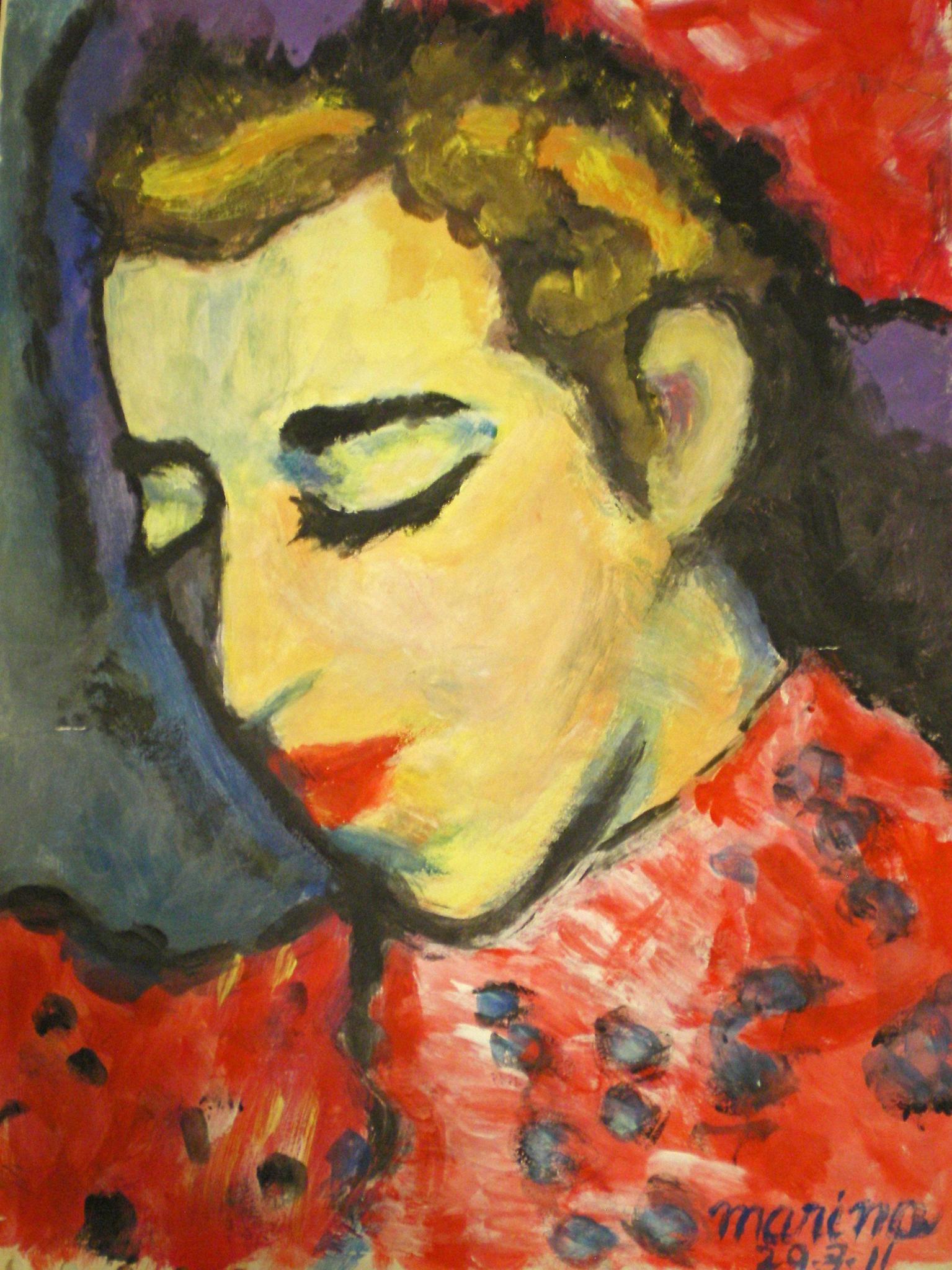 Aguada de témpera, 28x20 cm.