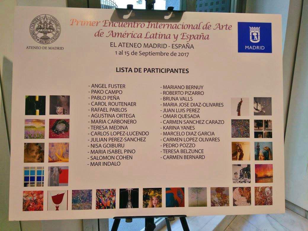 Cartel entrada con los artistas participantes
