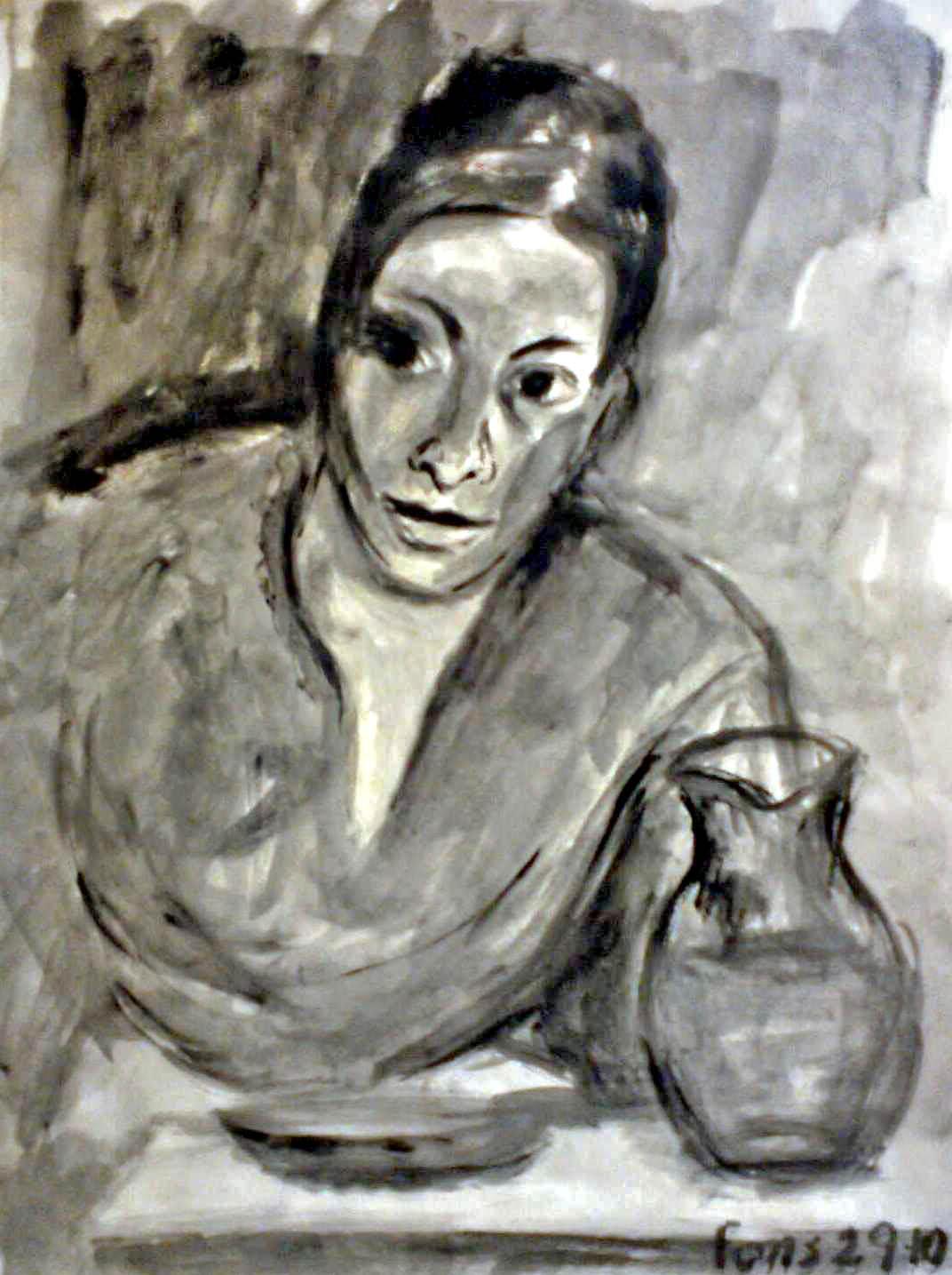 Aguada de témpera, 28x20cm.