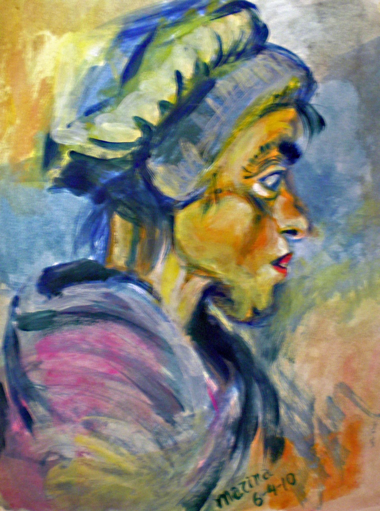 Aguada de témpera, 28x20 cm.