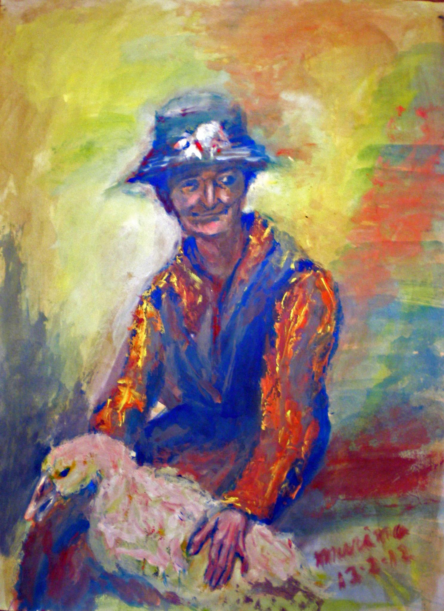 Aguada de témpera, 30x20 cm.