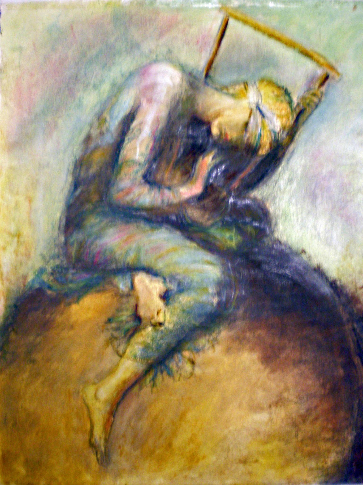 Pastel tiza, 35x30 cm.