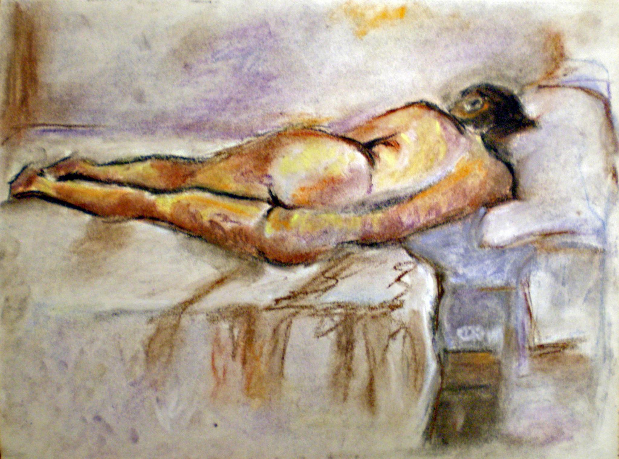 Pastel tiza, 22x30 cm.