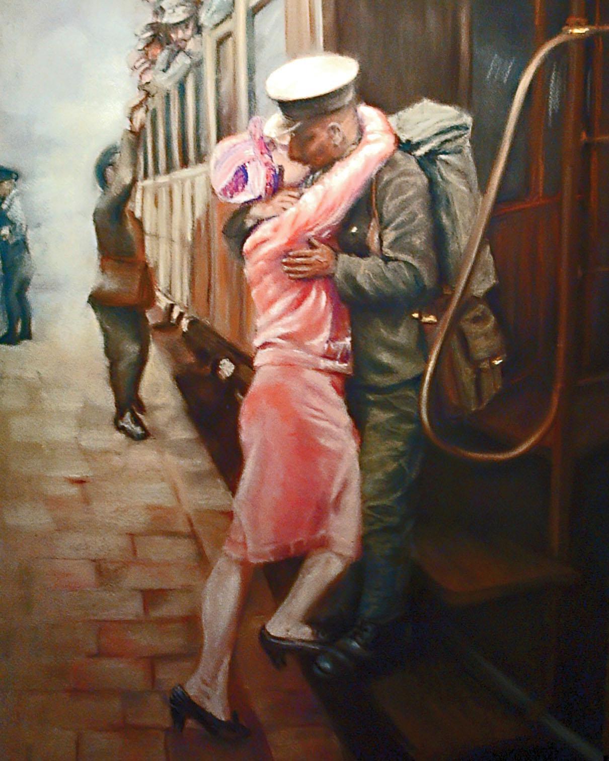 Pastel tiza sobre papel, 68x50cm. Colección Privada.