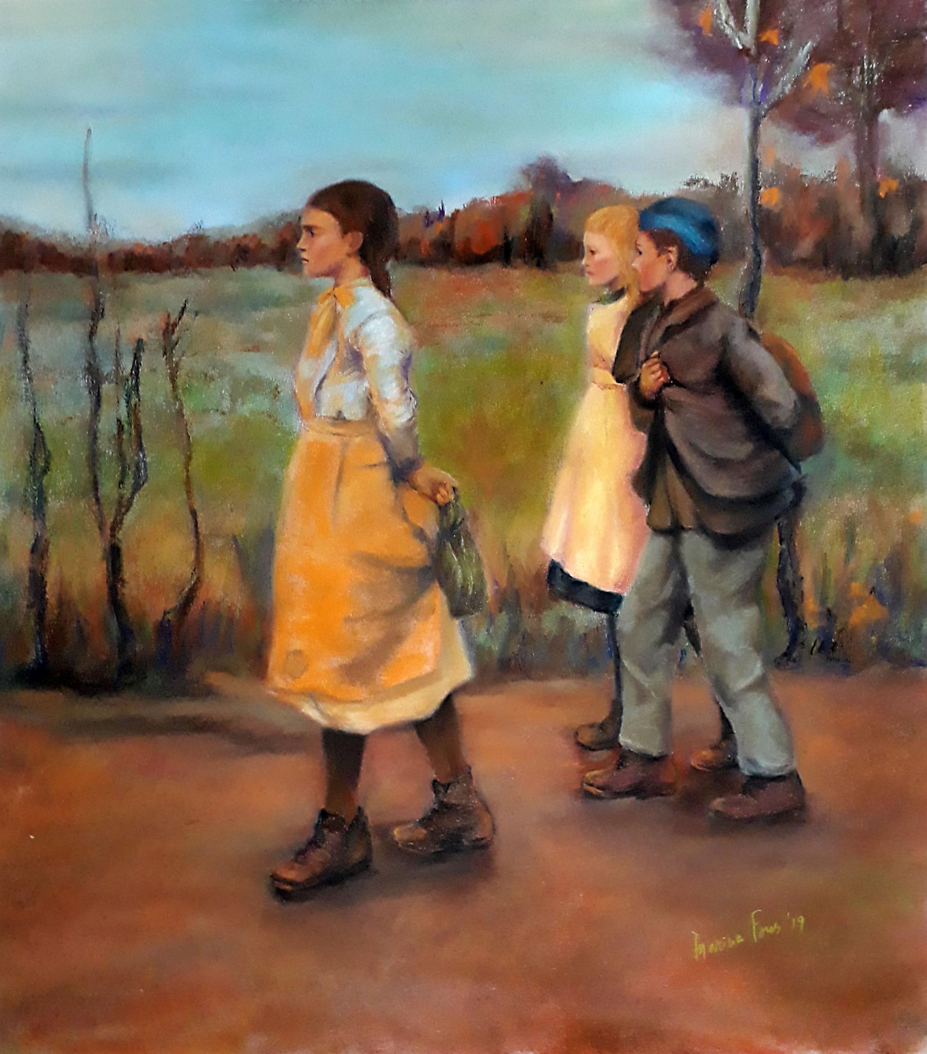 Pastel tiza, 54x48 cm