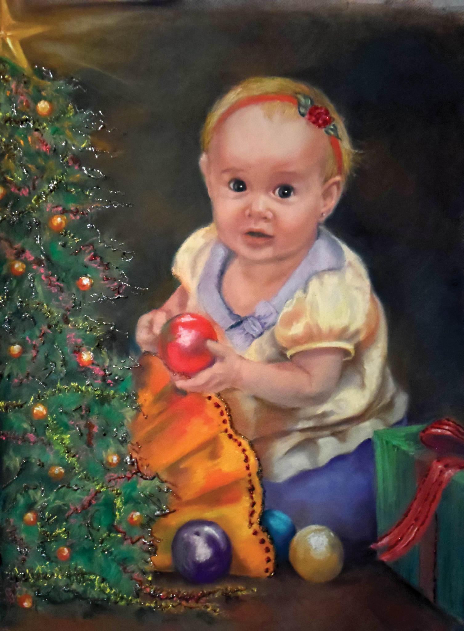 Pastel tiza sobre papel, 64x48cm