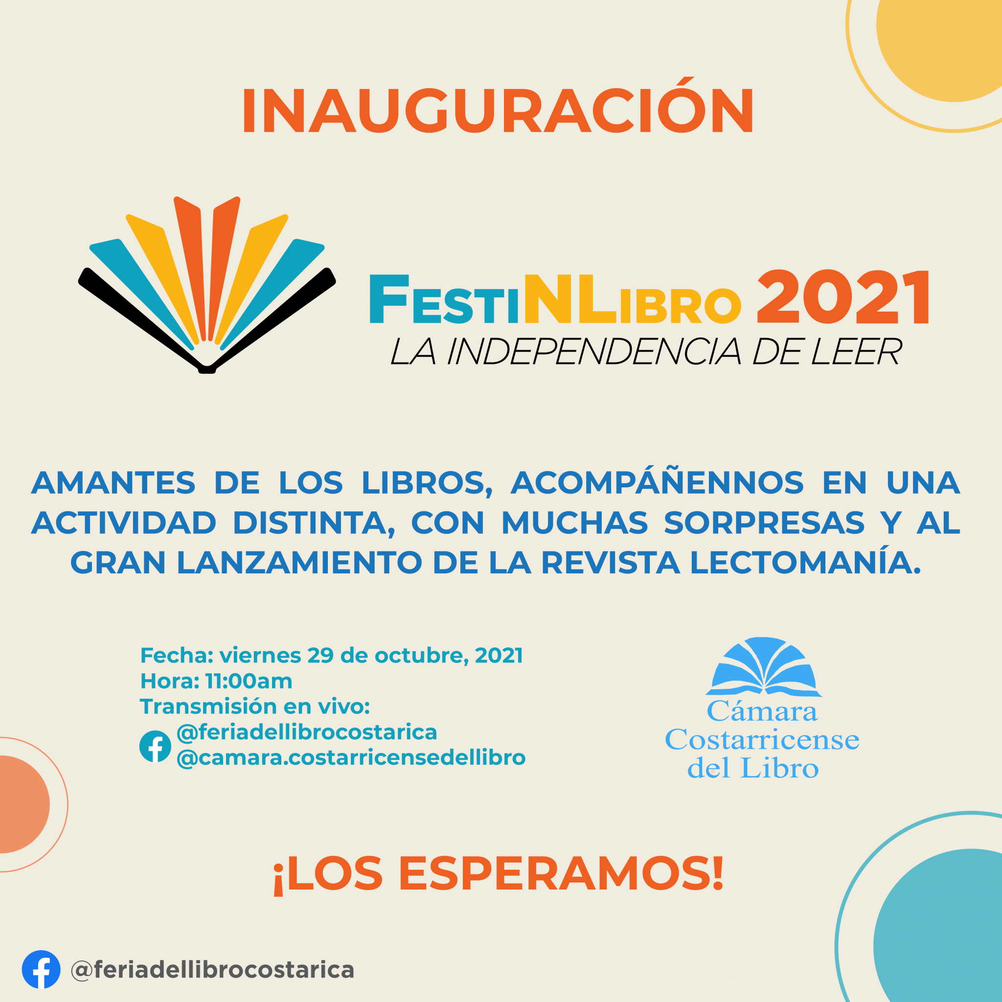 Logo Festival Nacional Libro 2021 Costa Rica