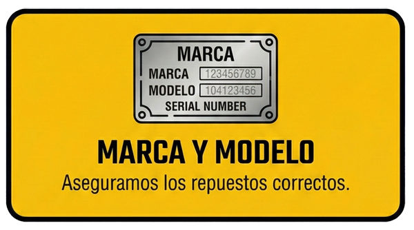 Envianos Marca y Modelo Tanto de la Máquina como del Motor, si podes envianos una foto de la Chapa identificatoria (Asegurate de no usar flash y que el sol no dé directo a la cosa)