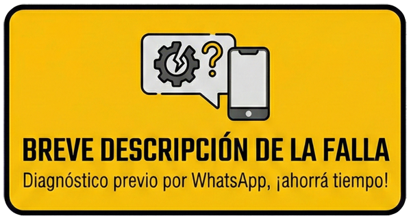 Describinos cual es la falla o cual es la necesidad de la máquina