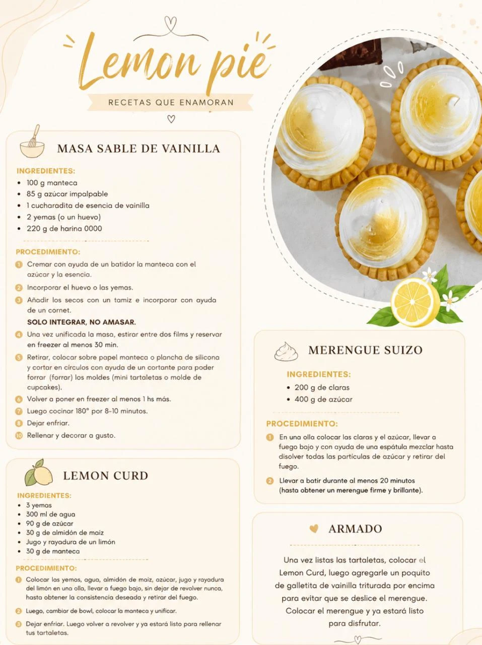 🍋 Dulces Deseos  Lemon Pie: la combinación perfecta entre frescura y dulzura