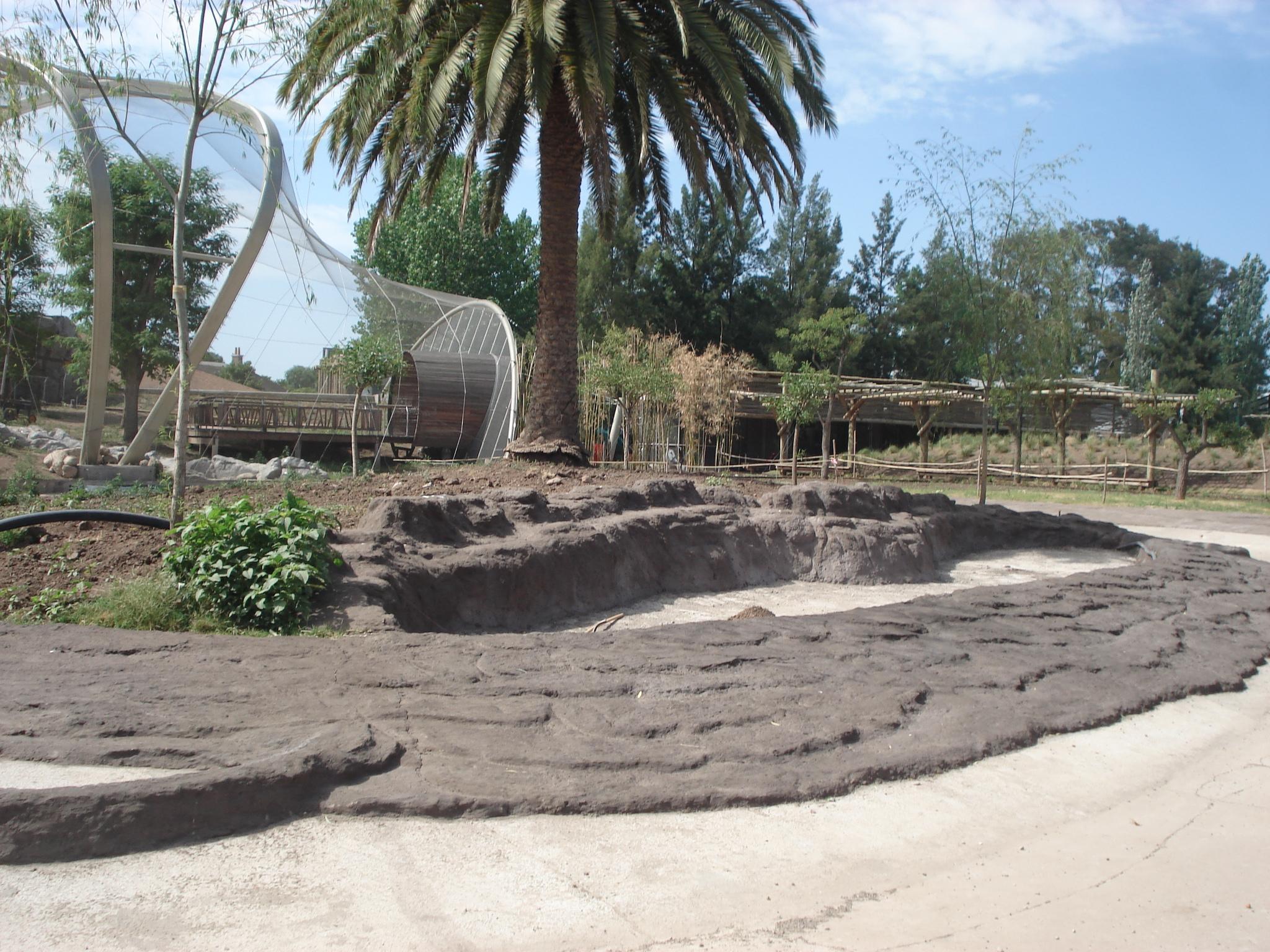 Realización de costas y rocas.