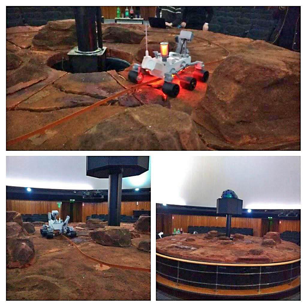 Realización escenografía de Marte para Curiosity