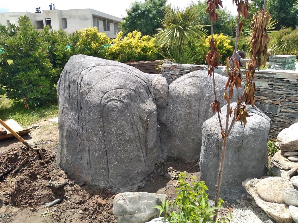 Realización de rocas y texturas