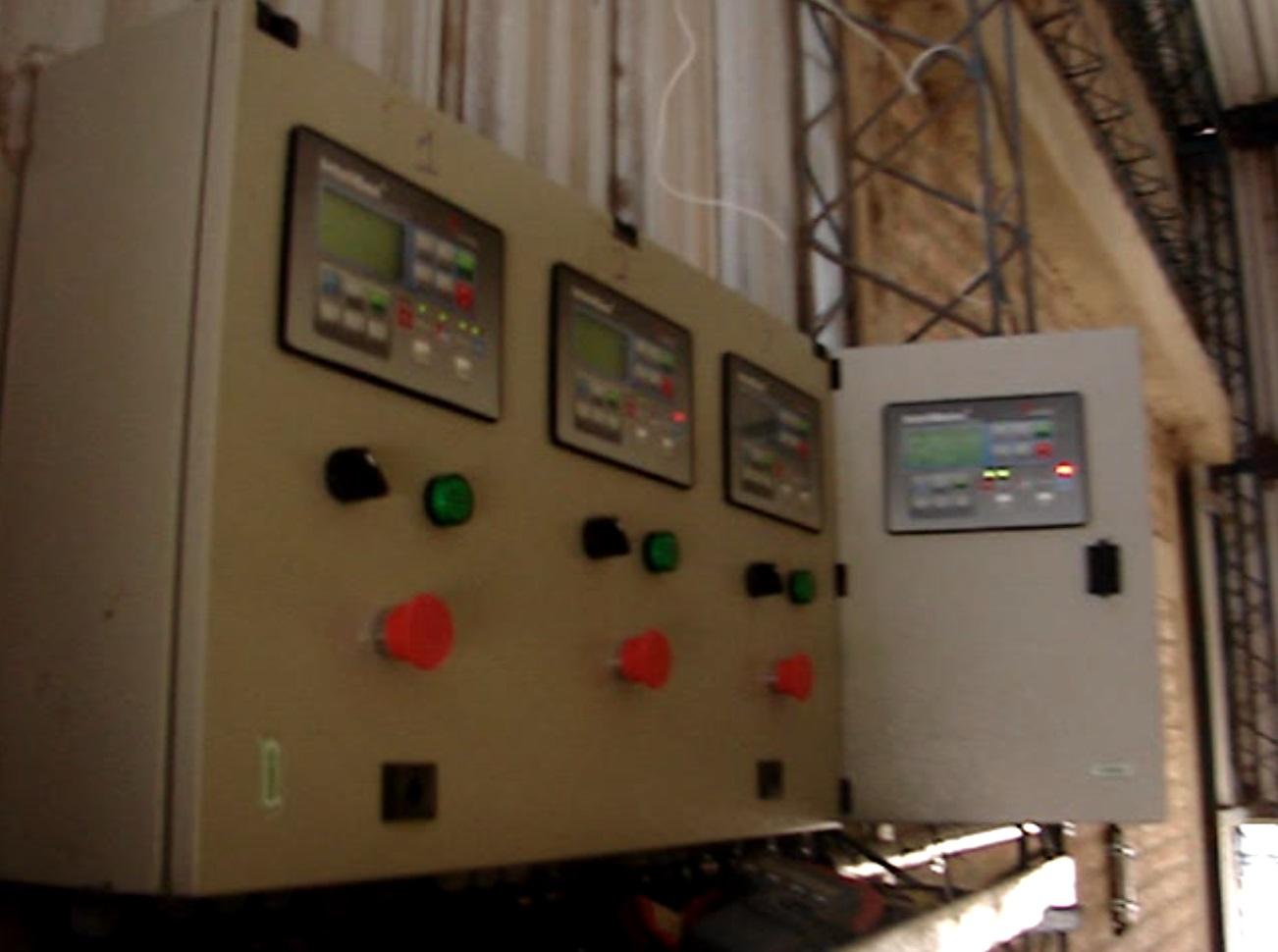 Tablero de control. Tres IG-NT y un IM-NT
