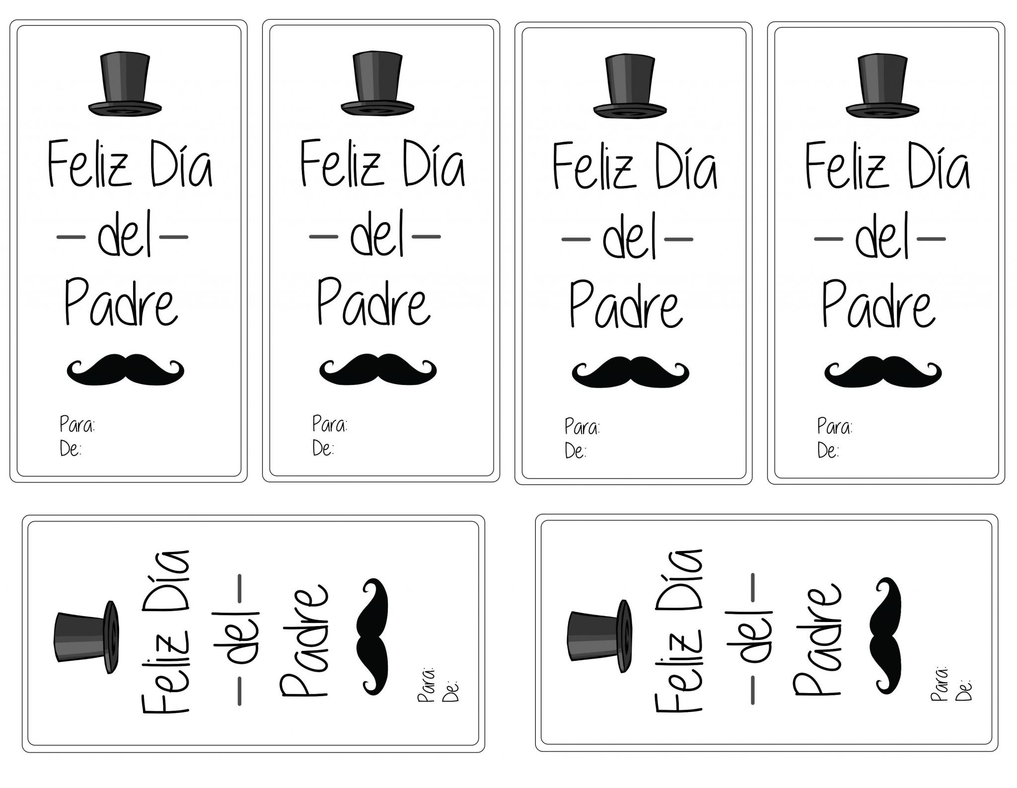 diseños tarjetas dia del padre