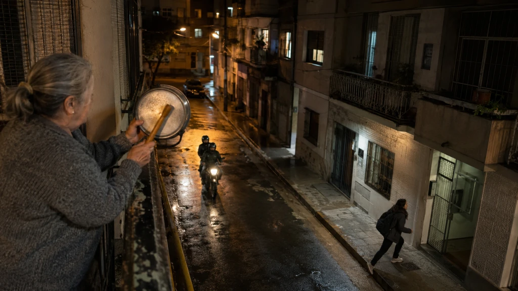 La señora del balcón del tercer piso