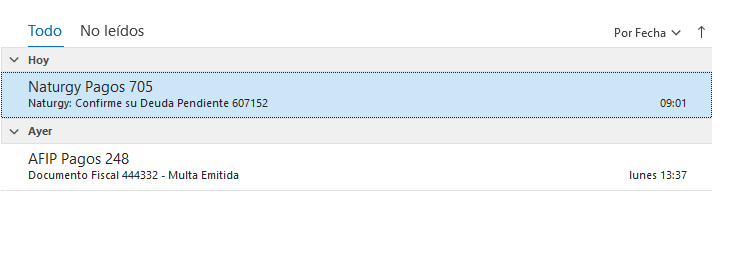 Mails truchos