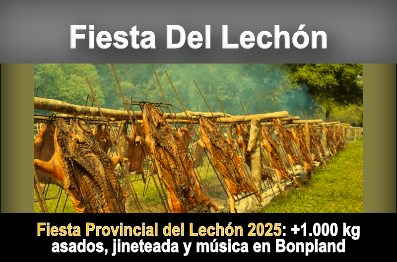 🐖🔥 Fiesta Provincial del Lechón 2025: +1.000 kg asados, jineteada y música en Bonpland