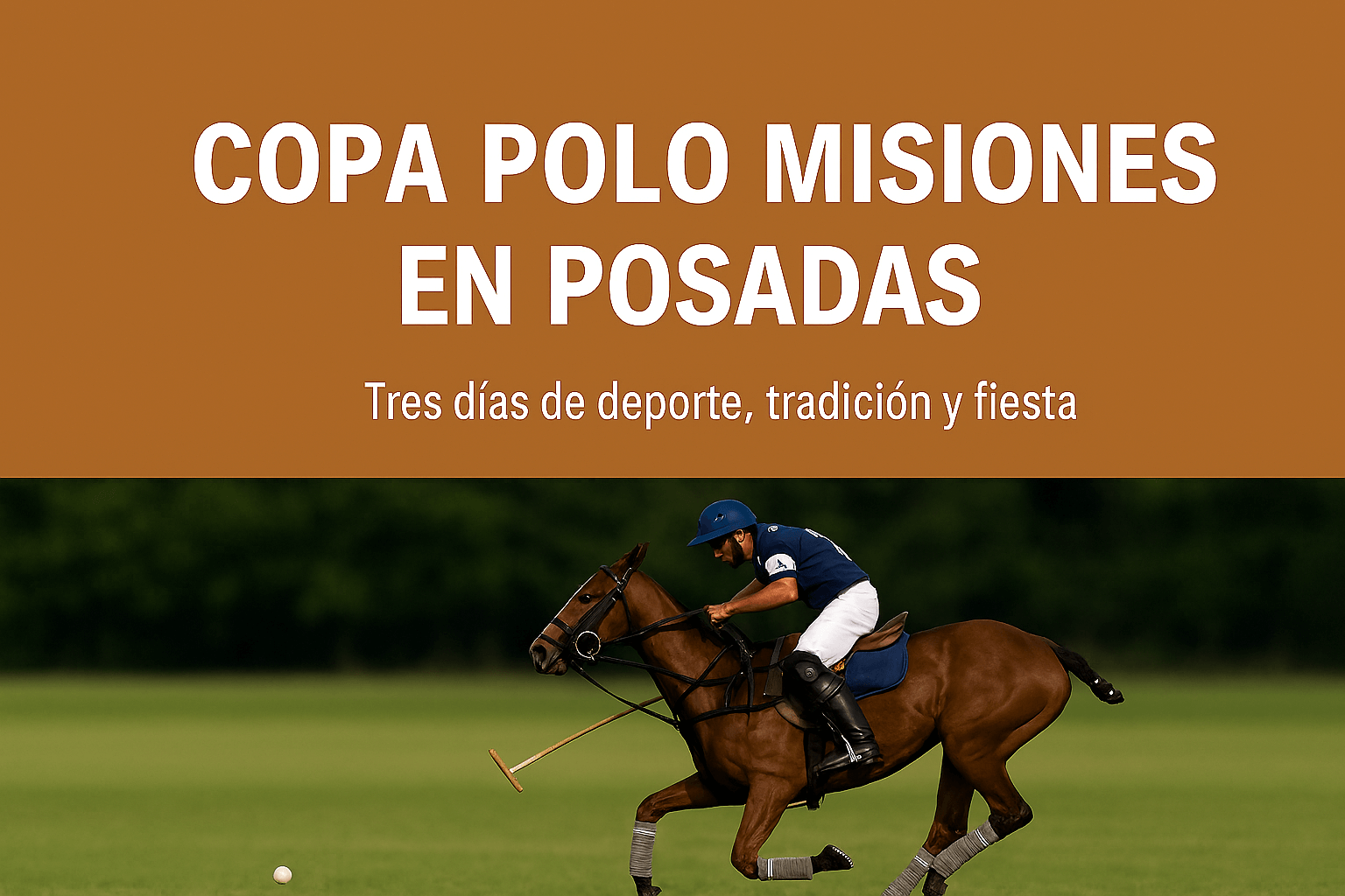 🏇 Este fin de semana: se juega la Copa de Polo Misiones en Posadas