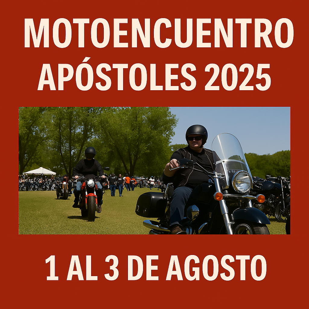 🏍️ Motoencuentro 2025: Apóstoles vibra con motores, tradición y espíritu viajero