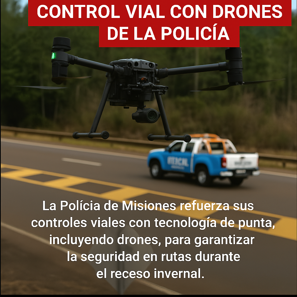 🚨 ¡Rutas Más Seguras en Misiones! La Policía Refuerza Controles con Drones 🛣️