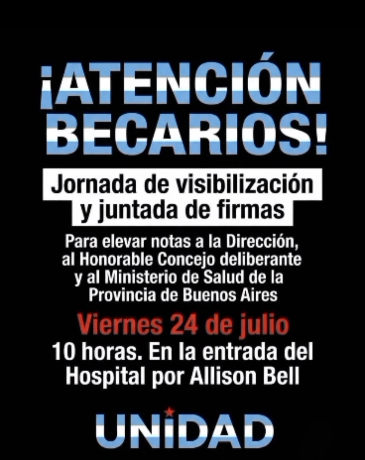 Trabajadores de la salud en quilmes hoy juntan firmas