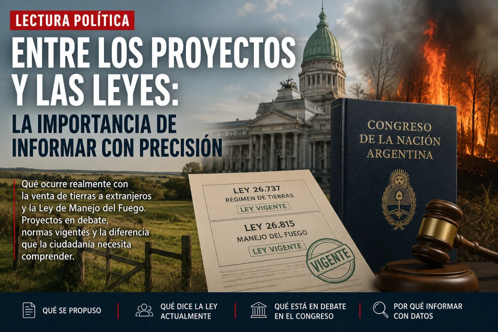 Entre los proyectos y las leyes: la importancia de informar con precisión