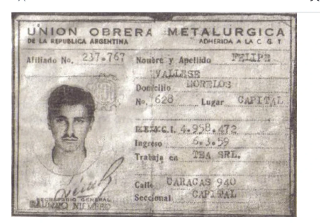 FELIPE VALLESE . El primer desaparecido de la democracia