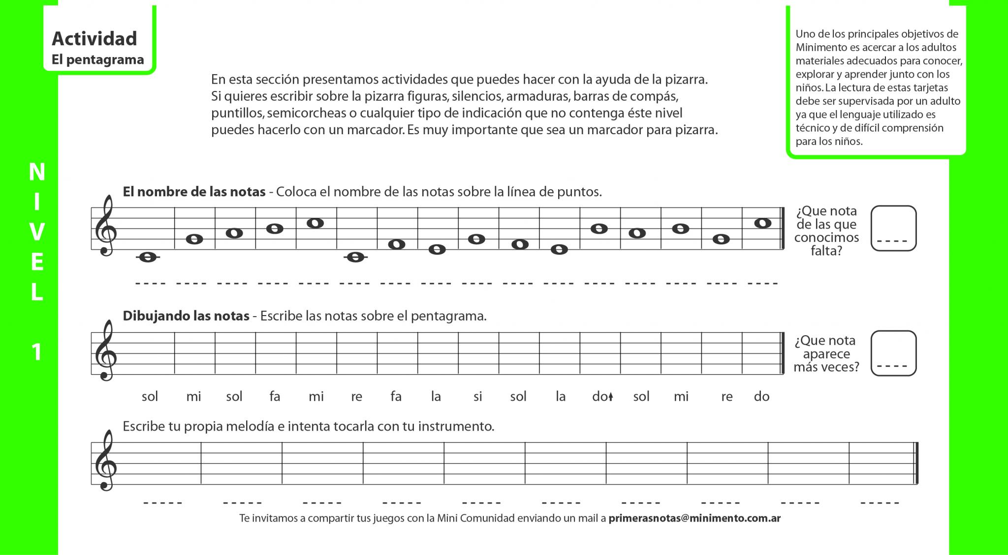 Primeras Notas Nivel 1