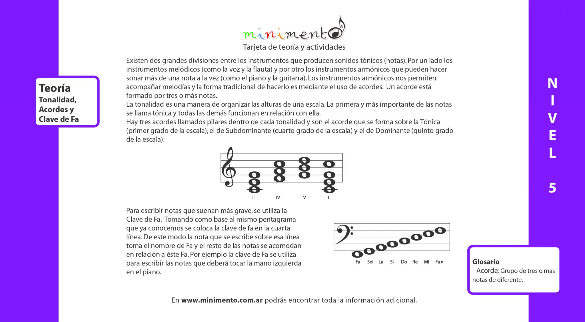 Primeras Notas Nivel 5