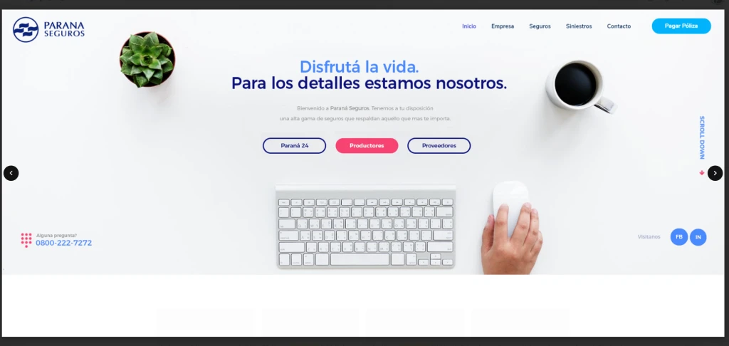 Webpage Paraná Seguros