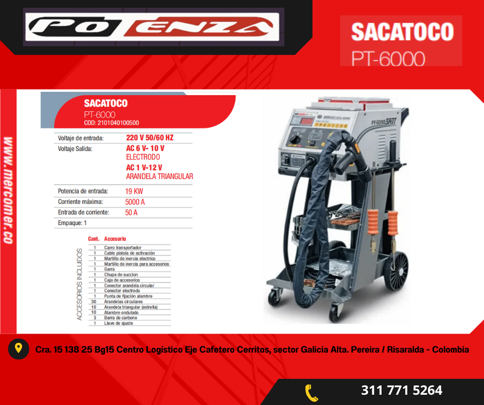 SACATOCO POTENZA PT 6000