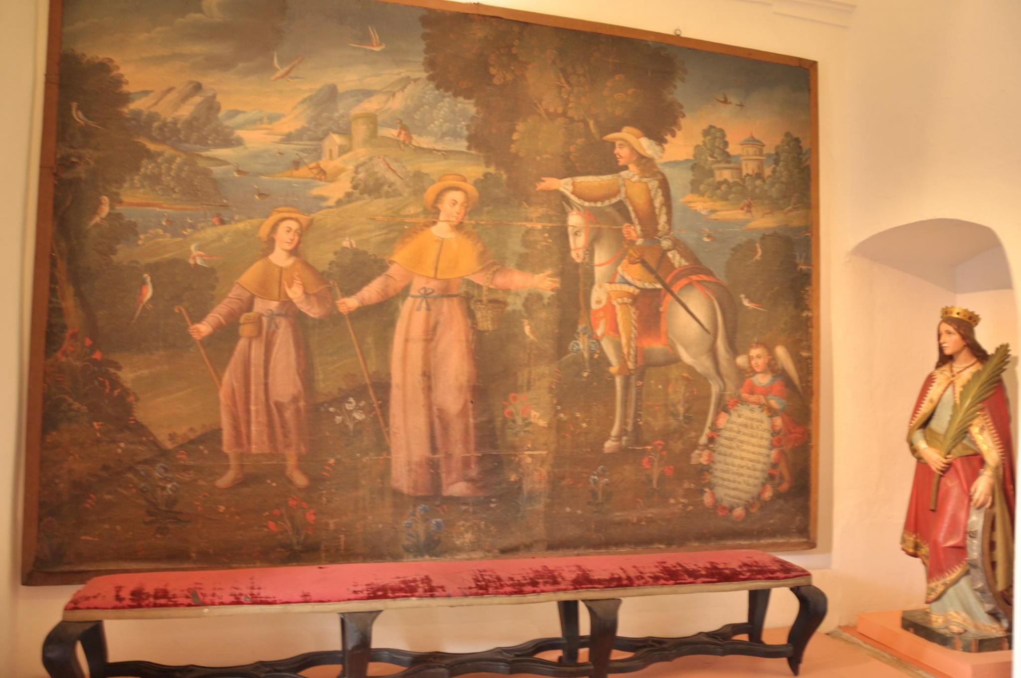 La función y la composición del arte en el período colonial tenía que ver con la educación, la inspiración y la exaltación de los sentidos.