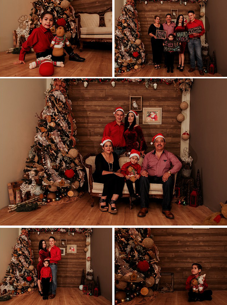 set navideño, set navideño en chihuahua, navidad, familia, fotos divertidas navideñas