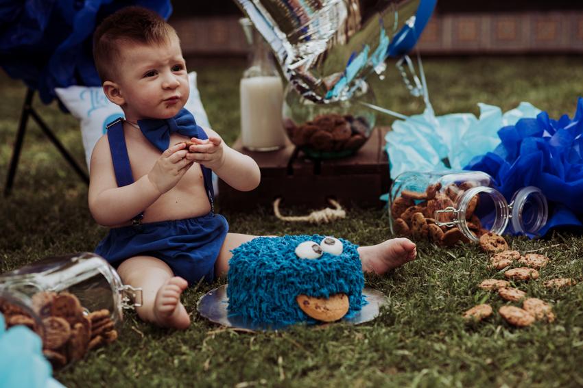 smash cake, pastel come galletas, quinta los monjes, bebe, fotografia de bebes, mac y liz
