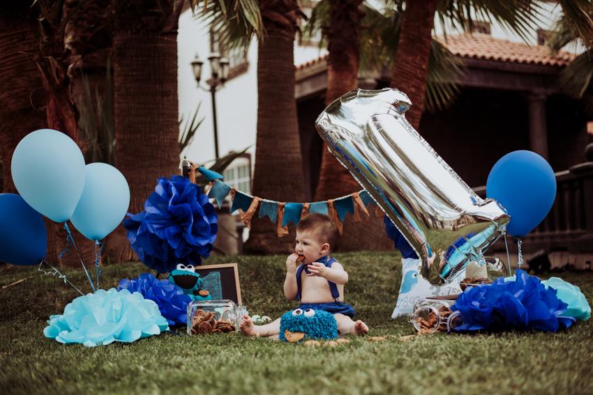 smash cake, pastel come galletas, quinta los monjes, bebe, fotografia de bebes, mac y liz